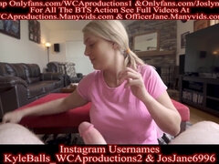 Rubia, Mamada, Corrida, Garganta profunda, Pajear, Estrella porno, Pov, Esposa