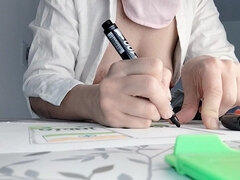 Amateur Wife Tries on Clothes Naked. Latina Hairy Pussy, Big Ass, Big Tits