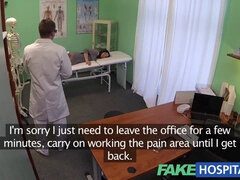 Watch as patient caught in act using massage tool for orgasmic pleasure