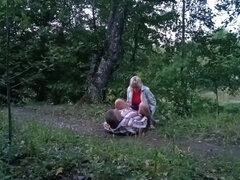 Røv, Smuk, Langt ned i halsen, Pik, Hd, Ældre kvinde, Udendørs, Russisk