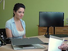 Loan4k. messy anal xxx on objective helps huge titted dark haired get her cash
