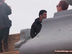 Gesztenyebarna, Mélytorok, Európai, Fétis, Csoport, Úrnő, Fájdalom, Nyilvános