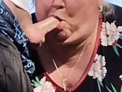 아마추어, 크고 아름다운 여자, 오랄섹스, 사정 샷, 핸드잡, 나이든, 야외의