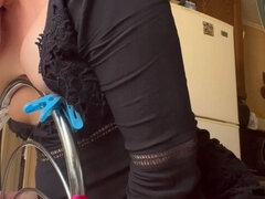 Amatör, Kvinna, Onani, Milf, Rödhårig, Röker, Toalett