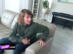 Sexy Milf Slut Shows Her Bestie And Her Horny Boy How Her Stepson Satisfies All Her Needs