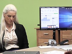 Vakker, Kukk suging, Barmfager, Hd, Milf, Kontor, Fitte, Stemor