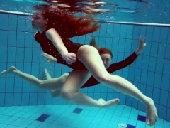 A couple of hot 18-19 year-old chicks underwater