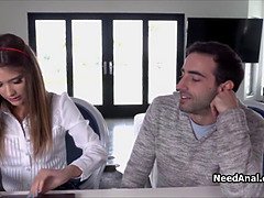 Hairy after school anal in uniform