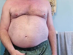 Grosse bite, Tir de sperme, Grandpère, Fait maison, Masturbation, Solo