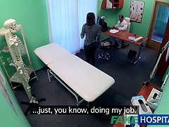 Watch George Uhl & Jennifer Lago get a hot creampie from Spanish patient in clinic
