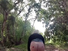 Bitch Alina gets ass fucked in the park
