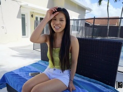 Petite Asian Stretched Out