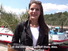 For the money a girl showed a strangers Boobs and sucked on the street...