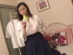 Asiater, Skole, Dildoen, Fetisj, Japaner, Alene, Pupper