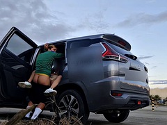 Car sex in public parking lot, cream pie anal fuck - Pinay Lovers Ph