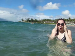 Amatoriale, Spiaggia, Bikini, Toccando, Masturbazione, Piercing, Punto di vista pov, Tette