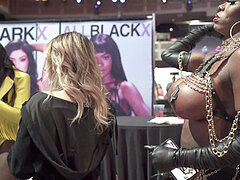 Victoria Cakes and Yum The Boss in hot ebony scene at Avn 2020