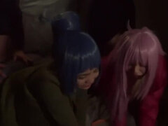 항문, 아시안, 크림파이, 갱뱅, 그룹, Hd, 일본인