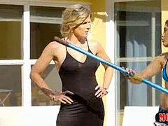 Lesbické, Milf žcbp, Nevlastní máma, Strapon, Teenka