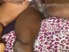 Husband Fucking Her Wife Wet Juicy Pussy Mercilessly Until Leaving a Creampie in Her Tight Virgina