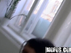 Samante's tight ass gets drilled in a hair salon pickup session - Mofos