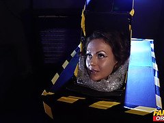 Tina Kay's robot sex doll goes wild in cosplay as a spaceship driver