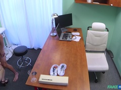 Arsch, Blasen, Arzt, Hundestellung, Krankenschwester, Büro, Muschi, Uniform