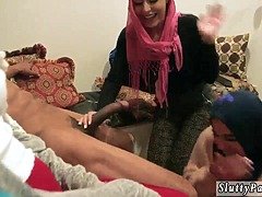 Arabisch, Bruinharig, Kwartet, Groep, Hd, Interraciaal, Klein, Tiener