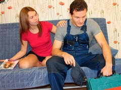 Blond, Kukk suging, Mann mann kvinne, Russer, Barbert, Tenåring, Trekant