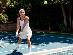 Bionda, Lesbica, Masturbazione, All'aperto, Figa, Gonna, Sport, Ragazza