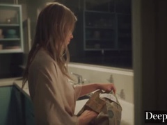 69, 큰 음경, 금발의, 오랄섹스, 바람핀, 음경, 얼굴에, 타는