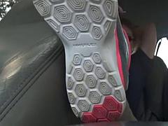 Amateur, Coche, Pies, Fetiche, Masaje