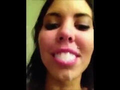 Nana, Gros cul, Grosse bite, Sucer une bite, Brunette brune, Compilation, Tir de sperme, Adolescente