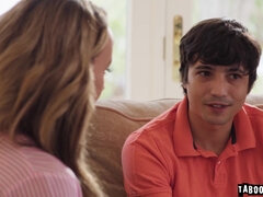 Arsch, Blondine, Blasen, Schwanz, Hardcore, Muschi, Stiefmutter, Tätowierung