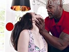 Kuřba, Brunetka, Podvádzanie, Cuckold, Striekanie semena, Na tvár, Medzirasové, Teenka