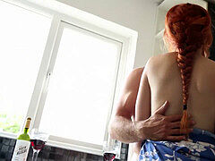 フェラチオ, イく瞬間, 女, 指いじり, ジム, オーガズム, 赤毛, スペイン人