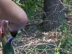 18, Amatør, Brunette, Utendørs, Tenåring