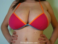 Hefty Bumpers Dark-Hued COUGAR Wiggling her Saggy Hooters