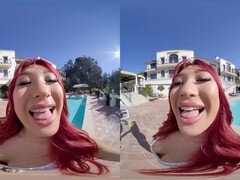 3 dimensionaal, Pijpbeurt, Orgasme, Buiten, Klein