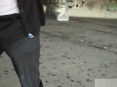 본디지 훈육 사디즘 마소치슴, 가슴이 큰, 깊은목구멍, 음경, 자연적인, 젖꼭지, 야외의, 청소년