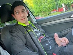 Auto, Sperma shot, Homo, Duits, Vernedering, Masturbatie, Buiten, Openbaar