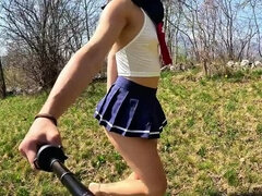 Любители, Жопа, Платье, Эксгибиционист, Хд, На публике, Школьница, Униформа