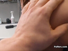 Amatoriale, Grande cazzo, Tette grandi, Da dietro, Hardcore, Latina, Ufficio