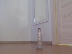 Leie, Grosse titten, Braunhaarige, Vollbusig, Dildo, Natürlichen titten, Solo, Titten