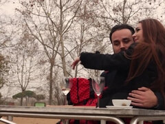 오랄섹스, 입에 사정, 랑제리, 자연의 가슴, 보지, 면도된, 스타킹, 젖가슴