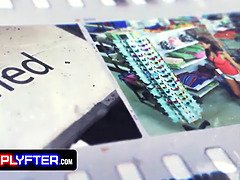 Shoplyfter's No Employee Perks video: Shy shoplifter Mads Flores caught on camera getting drilled by security officer Rusty Nails