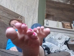 Lábfej fétis, Házi készítésű, Érett koros, Egyedül