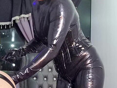 Anal, Bondage disciplina dominação submissão sadismo e masoquismo, Mulher dominante, Punhos, Luvas, Humilhação, Látex, Escravoa