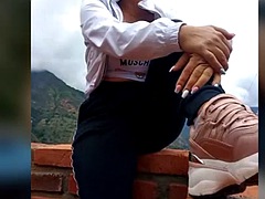 デカパイ, ラティーナ, オナニー, 熟年, おもちゃ, ウェブカメラ