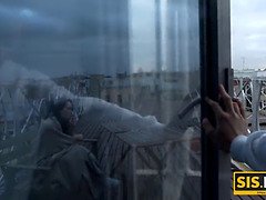 엉덩이, 미인, 흑갈색 머리, 음경, Hd, 보지, 현실, 빨아들이는